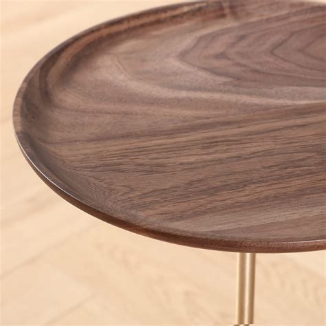 COZYMATIC Castiglia Small Round Side Table, Accent Pedestal Coffee Table with Wood Table Top ...