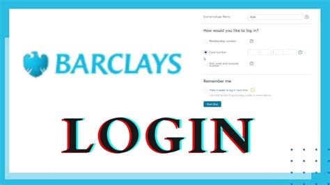 Go to Barclays Online Banking and Enter your Account Information to log ...