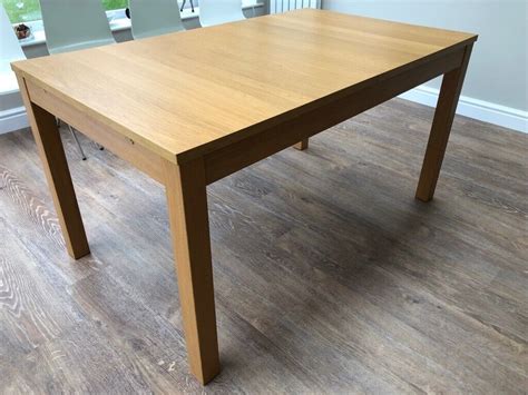 IKEA Bjursta Extendable Table Oak Veneer | in Middlewich, Cheshire | Gumtree