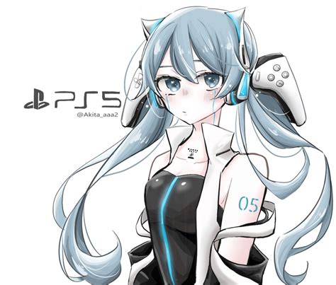 Artists make the PlayStation 5 a waifu