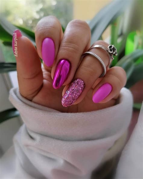 32 stunning pink nail art ideas with glitter