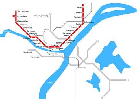 Wuhan Metro Map - Mapsof.Net