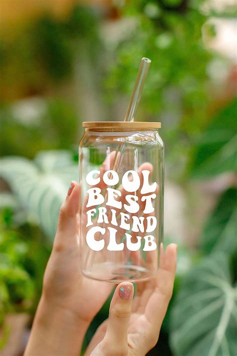 Cool Best Friend Club - 16 Oz Coffee Glass