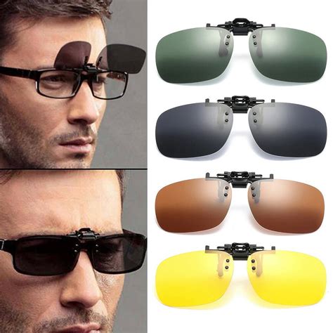 Polarized Flip Up Clip On Sunglasses Fishing Frame Lens 100% UV 400 Protection - Walmart.com