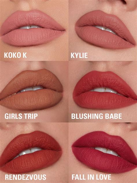 Kylie Lip Colors - Coloring