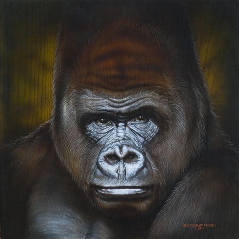 Gorilla Painting by Tim Scoggins