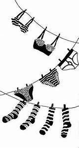 Clothesline Coloring Page sketch template