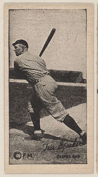 Tris Speaker, Cleveland, Baseball strip card (W572) | The Metropolitan ...