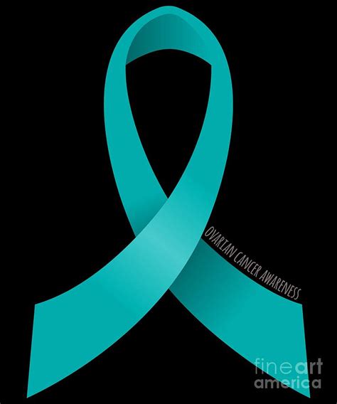 Ovarian Cancer Awareness Ribbon Digital Art by Flippin Sweet Gear