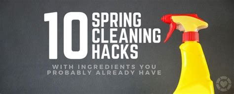 10 Spring Cleaning Hacks with Ingredients you probably already have ...