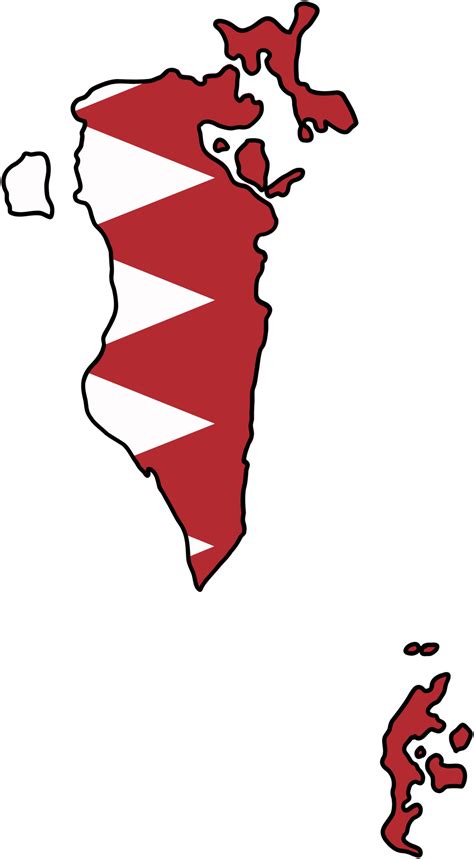 drawing of bahrain flag map. 35673766 PNG