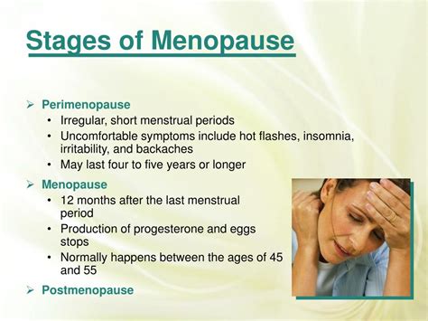 PPT - Stages of Menopause PowerPoint Presentation, free download - ID ...