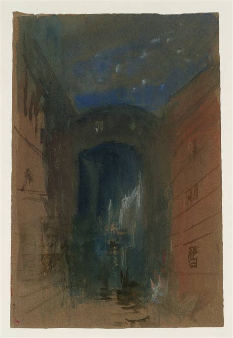 J. M. W. Turner: Venice: The Bridge of Sighs, Night, 1840. Turner Watercolors, Tate St Ives ...