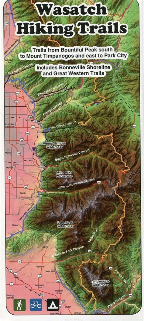 Wasatch Maps: Wasatch Hiking Trails