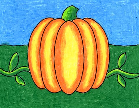 Art Hub For Kids How To Draw A Pumpkin : Anastacia haiduk is a teacher of fine art and drawing ...