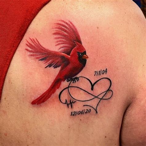 Red Cardinal Tattoos, Small Cardinal Tattoo, Red Bird Tattoos, Bird ...