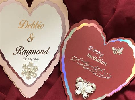 Heart to heart wedding invitations | Heart wedding invitations, Wedding ...