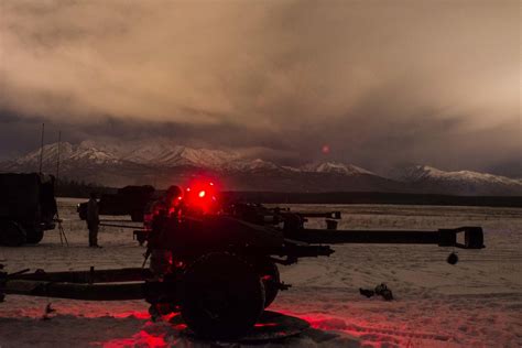 Fire from the sky: Airborne artillery warms up JBER winter nights ...