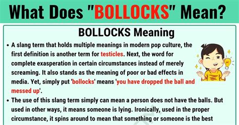 Bollocks Meaning: What Does Bollocks Mean? with Useful Examples • 7ESL