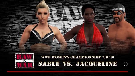 WWE 2K17 Sable VS Jacqueline w/ Marc Mero - YouTube