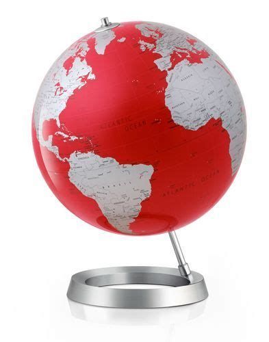 It's red, it's a globe....and a lamp! What's not to love?? World Globe Map, World Globes, Map ...