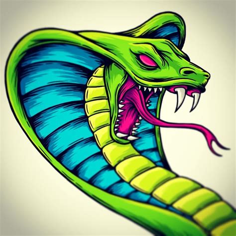 Snake Illustration | Snake illustration, Cobra art, Snake painting