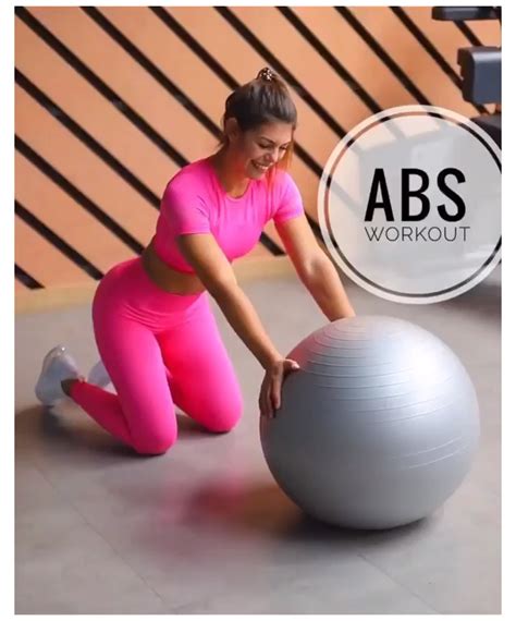 Ab Roll Outs #yoga #ball #workout #arms #yogaballworkoutarms | Abs workout, Stability ball ...