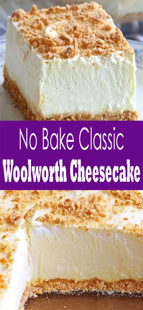 No Bake Classic Woolworth Cheesecake - pinsgreatrecipes19