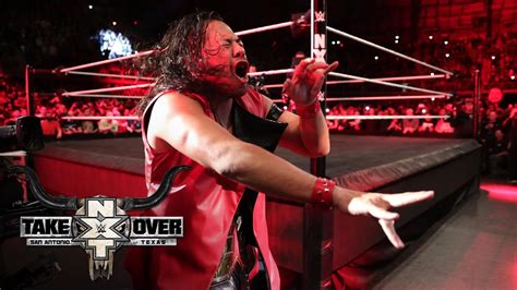 Shinsuke Nakamura slides into a smooth entrance: NXT TakeOver: San Antonio - YouTube