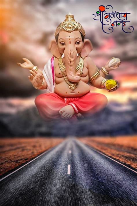 Ganpati Bappa Marathi Banner Editing HD Background Download New ...