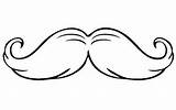4 Styles Of Mustache Coloring Pages For You  sketch template