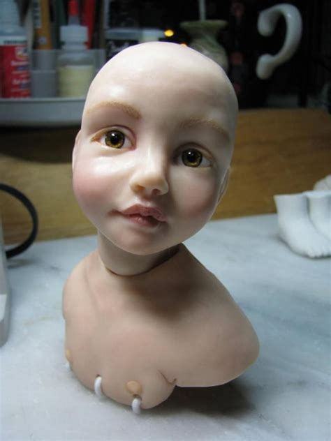 Tutorial Sculpting a Moveable Bust - Etsy | Polymer clay dolls ...