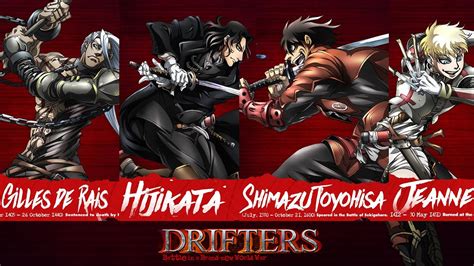 Drifters Anime Top 10 Characters (for Anime Lovers) - YouTube