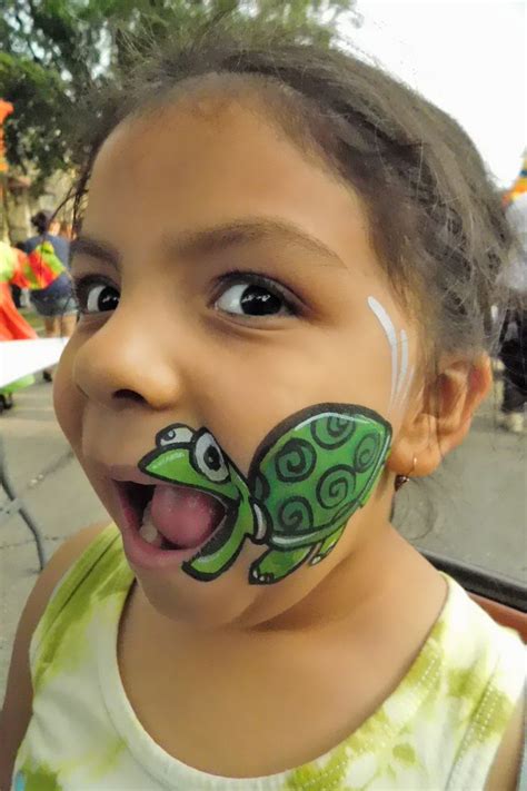 Talking Turtle | Girl face painting, Face painting easy, Kids face paint