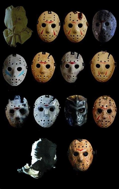 Evolution of Jason Voorhees' Hockey Mask [Friday the 13th]