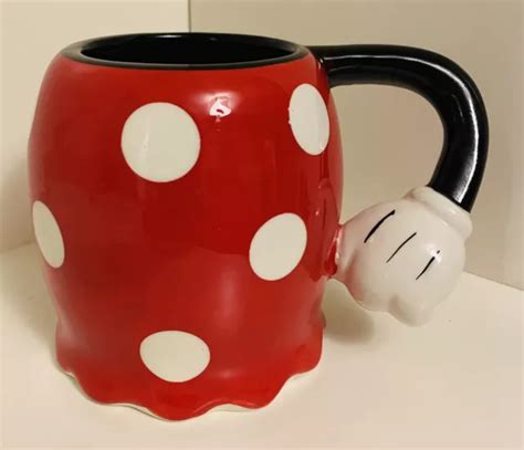 MINNIE MOUSE COFFEE Mug Cup Disney Jerry Leigh Arm Handle Disneyana $9. ...