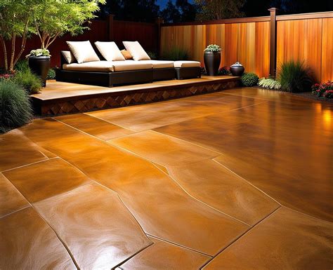 Beautiful Concrete Patio Stain Ideas for Outdoor Living Spaces ...