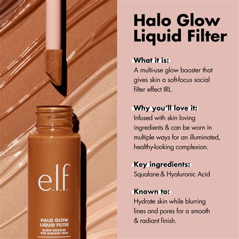 ELF COSMETICS Halo Glow Liquid Filter - Blush Box