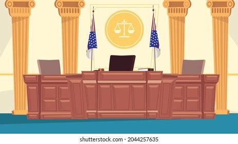 Courtroom Royalty Free Stock SVG Vector and Clip Art