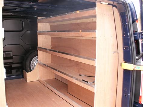 Ford Transit Custom Crew Cab Van Shelving Racking SWB Plywood System Storage ...