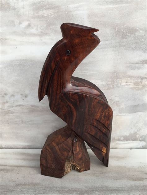 Ironwood Pelican Carving | Etsy | Ironwood, Carving, Unique art