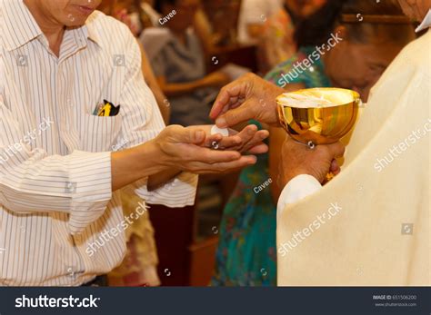 Holy Communion Christianity Christian Communion Ceremony Stock Photo ...