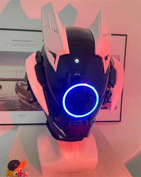 Futuristic LED Cyberpunk Mask| Cyberpunk Helmet – Techwear Official