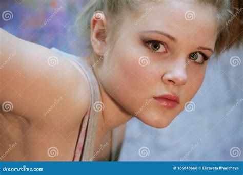 The Girl Leaned On The Wicker Fence Royalty-Free Stock Photo | CartoonDealer.com #82103733