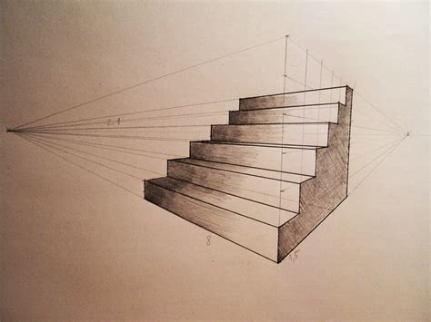 Stairs Drawing Perspective