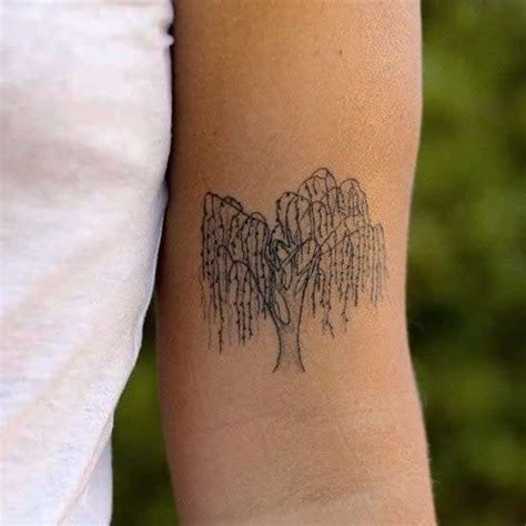 25+ Beautiful Weeping Willow Tattoo Designs and Ideas - Body Art Guru