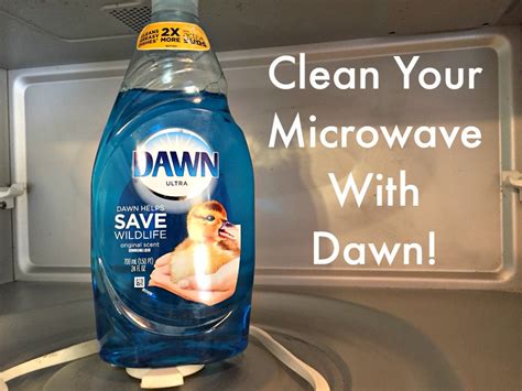 Cleaning Your Microwave with Dawn Dish Soap - Sippy Cup Mom