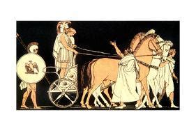 'Agamemnon Returning from the Trojan War Accompanied by Cassandra' Giclee Print - | Art.com