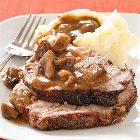 Pork Roast with Mushroom Gravy | America's Test Kitchen Recipe