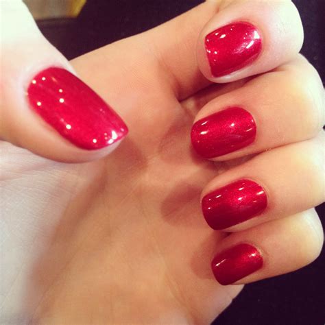 Red Valentines Nails Gel